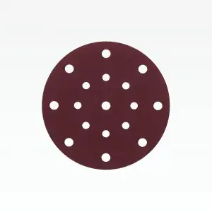 купить STEHER BOS-150-S 150 мм, Р80, шлифовальный круг на липучке, 17 отв., 5 шт. (35684-080)