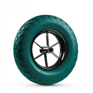 купить KRAFTOOL MAXDrive на спицевом диске, 4.80/4.00-8 х 380 мм, для тачек (арт. 39860, 39862), подшипник - 20 мм, колесо полиуретановое для тачек (39869)