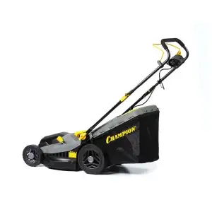 купить Газонокосилка электрическая, 1,8 кВт, пласт.+ткань травосб. 52л, ширина 430мм, 30-75мм