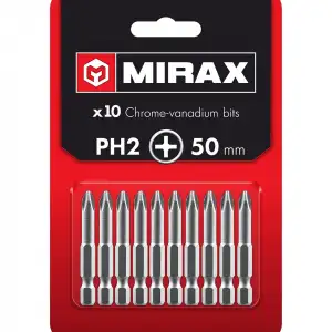 купить MIRAX PH2, 50 мм, 10 шт, биты (26271-2-50-10)