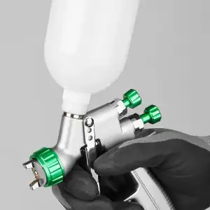 купить KRAFTOOL JETA 3000 MINI, HVLP 0.8 мм, пневматический краскопульт с верхним бачком (06561-0.8)