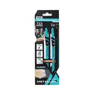 купить Пилки д/лобзика METALLICA Optima T13, 105/75мм шаг 3мм, HCS встреч/зуб, быстр. рез, по дереву 2шт