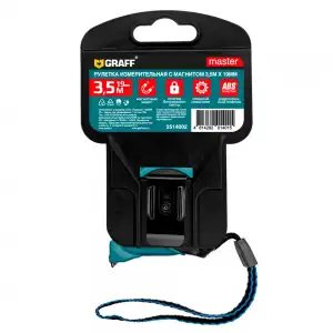 купить Рулетка измерительная с магнитом 3,5м х 19мм Master GRAFF