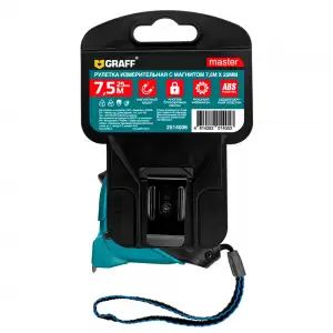 купить Рулетка измерительная с магнитом 7,5м х 25мм Master GRAFF