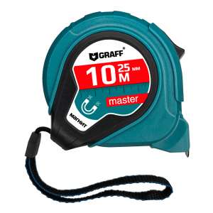 купить Рулетка измерительная с магнитом 10м х 25мм Master GRAFF