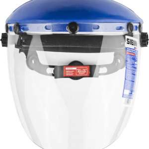 купить Щиток защитный лицевой СИБИН сферический ударопрочный экран 200х400мм из поликарбоната 2мм устойчивого к истираниям и царапинам, с храповиком