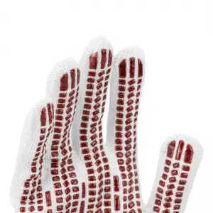 купить Перчатки трикотажные, х/б, ПВХ-гель Протектор, для точных работ, 13 класс Сибртех