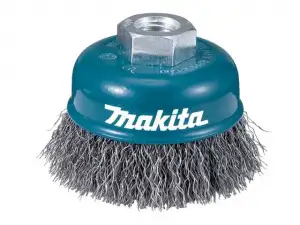 купить Щетка д/шлиф.маш. проволочная чашечная 75 мм MAKITA (для УШМ, d75 мм, толщ. проволоки 0.5 мм, нержавейка, M14х2)