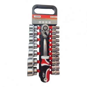 купить Набор инструментов (головки + трещотка 1/2") 19пр. CrV "H-D"