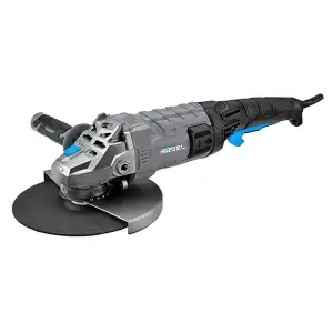 купить Угловая шлифовальная машина RÖGEL, 2200 Вт, 6500 об/мин, повор. рукоять, быстрорег. кожух, плав. пуск, диск 230 мм