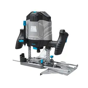 купить Фрезер электрический RÖGEL, 1400 Вт, 4000-26000 об/мин, цанга 6 / 8 мм, верт. ход фрезы 55 мм