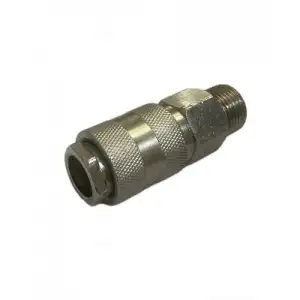 купить Быстроразъем пневматический с обратным клапаном, наружная резьба 1/4" "H-D"