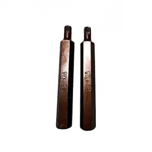 купить Бита SPLINE M6 10x75мм S2 под ключ, 2 штуки "H-D"