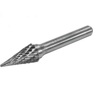 купить Шарошка металлическая коническая заостренная 10х18x58мм для обработки металла "H-D"