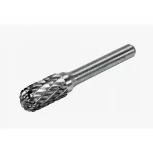 купить Шарошка металлическая цилиндрическая с закругленным кончиком 10х16x56мм для обработки металла "H-D"