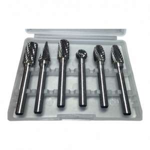 купить Шарошки металлические для обработки металла 10мм, набор 6 предметов "H-D"