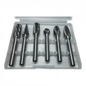 купить Шарошки металлические для обработки металла 10мм, набор 6 предметов "H-D"