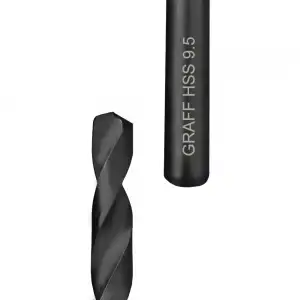 купить Сверло по металлу 9,5 мм парооксидированное GRAFF россыпь