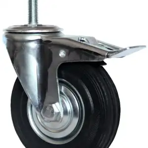 купить Колесо промышленное поворотное с болтом и тормозом М12 125 мм - SCtb 55