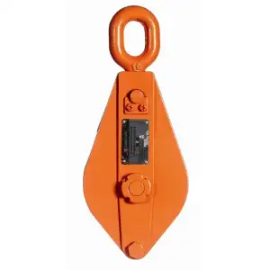 купить Блок шкивовый однорольный с проушиной и откидной щекой 1 т, D каната 7 - 11 мм, СибТаль