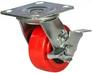 купить Колесо большегрузное поворотное  с тормозом 100 мм - SCpnb 42