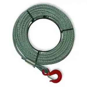 купить Трос с крюком для лебедки, КК HWG, GR, HWV, VS 25 м 6,0 мм 0,5 т