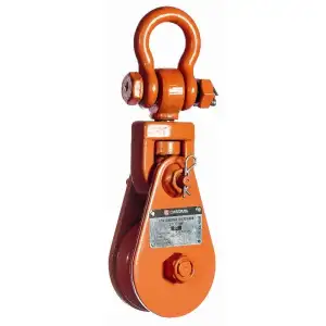 купить Блок шкивовый однорольный с проушиной 10 т, D каната 24 - 26 мм LS, СибТаль