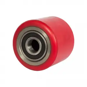 купить Ролик для гидравлических тележек с подшипниками, полиуретан, 70 х 60мм