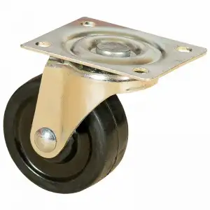 купить Колесо мебельное из твердой резины с площадкой, поворотное 38 мм - SCDD 15