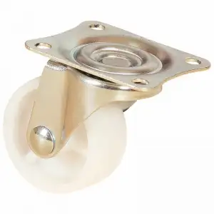 купить Колесо мебельное полипропиленовое с площадкой, поворотное 38 мм - SCPP 15