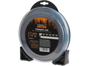 купить Леска ф 2.7 мм х 58 м зубчатый квадрат сеч. TRIPLE PRO STARTUL METSA (трехкомпонентная)