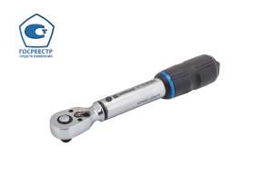 купить Ключ динамометрический NORGAU Industrial предельный со встроенной трещоткой 1/4" 1-6 Нм, NTW21-006PR