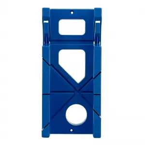 купить Стусло пластиковое, синее, 4 угла для запила, пила 350 мм Сибртех