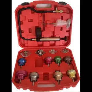 купить Манометр диагностический для обслуживания системы охлаждения 0-2.5 bar с переходниками, 14пр. "H-D"