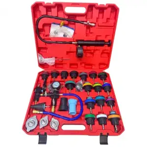 купить Манометр диагностический для обслуживания системы охлаждения 0-2.5 bar с переходниками, 28пр. "H-D"