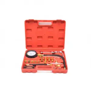 купить Манометр для измерения давления топлива 0-10 bar в комплекте с переходниками, набор 20пр. "H-D"