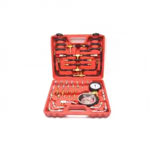 купить Манометр для измерения давления топлива 0-10 bar в комплекте с переходниками, набор 46пр. "H-D"