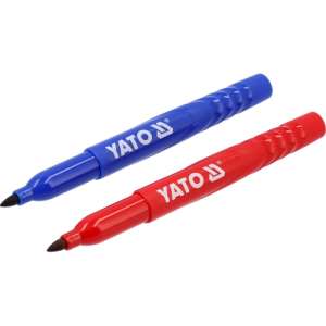купить Маркеры технические, 2 шт, красный-синий "Yato"