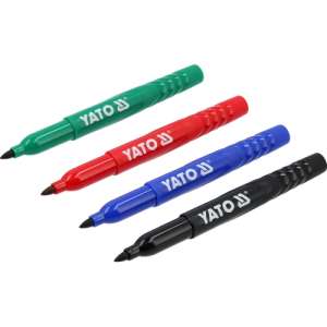 купить Маркеры технические, 4 шт, черный-зеленый-красный-синий "Yato"