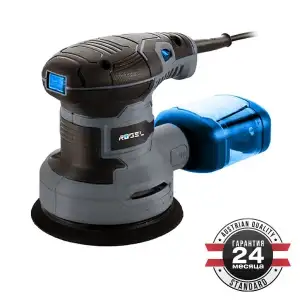 купить Эксцентриковая шлифмашина RÖGEL, 400 Вт, 5000-14000 об/мин, круг 125 мм, эксцентриситет 2.6 мм