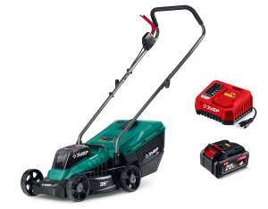 купить ЗУБР 20 В, 350 мм, 1 АКБ LMS (4 Ач), газонокосилка аккумуляторная бесщеточная (ГКЛ-2035-41)