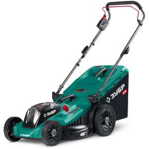 купить ЗУБР 40 В (2x20В), 460 мм, без АКБ (LMS), газонокосилка аккумуляторная бесщеточная (ГКЛ-4046)