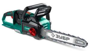 купить ЗУБР 40 В, (2x20В), 400 мм шина, без АКБ (LMS), пила цепная аккумуляторная (ПЦБ-4040)