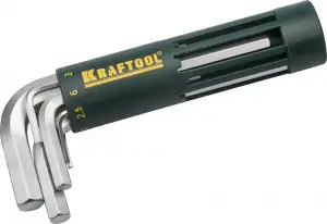 купить KRAFTOOL 8 шт, набор коротких имбусовых ключей (27430-1)