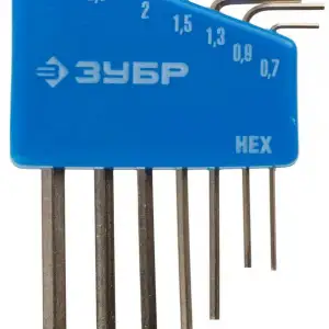 купить ЗУБР 7 шт, набор мини имбусовых ключей (27471-H7)