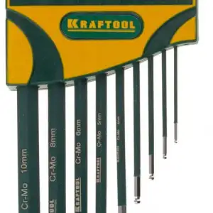 купить KRAFTOOL 9 шт, набор длинных имбусовых ключей (27445-H9)
