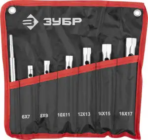 купить ЗУБР 7 предм., 6 - 17 мм, набор торцовых трубчатых ключей (27162-H7)