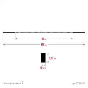 купить ЗУБР 130 мм, 36 TPI, 10 шт, полотна ювелирные для лобзика, Профессионал (1533-10)