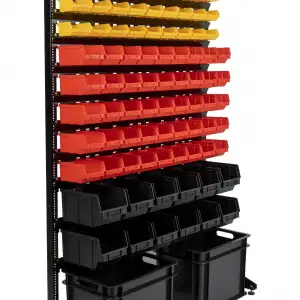 купить Складской стеллаж под крепеж с ящиками навесными