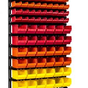 купить Складской пристенный с лотками под саморезы стеллаж